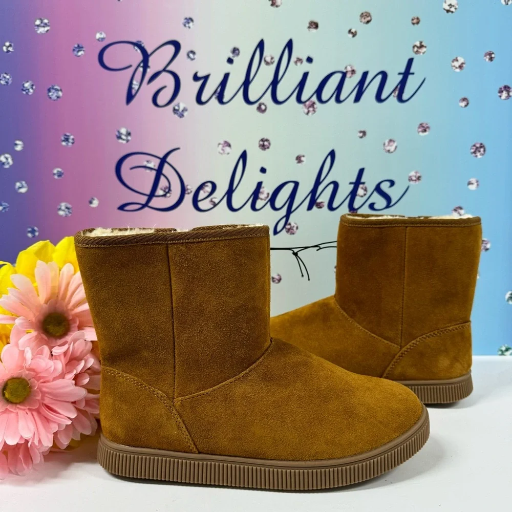 🍁SUEDE SHEARLING STYLE GIRLS BOOTS